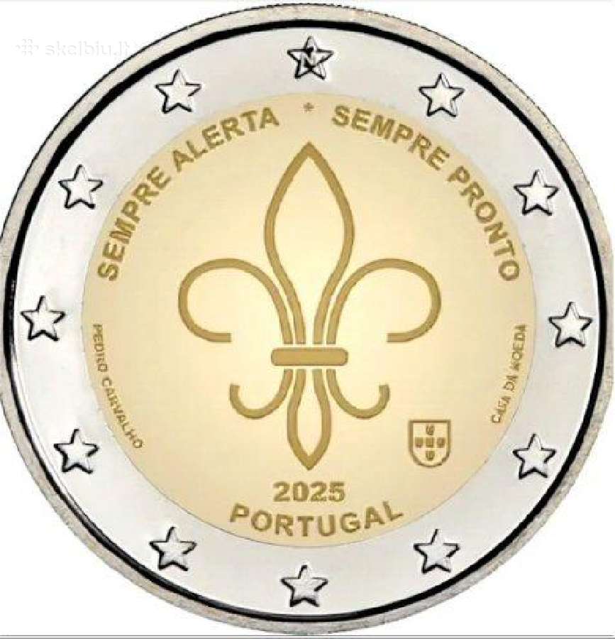 Portugalijos proginės 2€ monetos (Unc) - nuotraukos Nr. 11