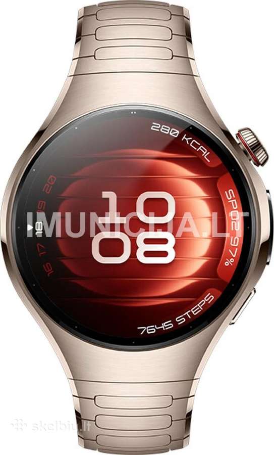 Huawei Watch 5 Sand Gold (42mm) (esim) + 6 mėn. ga