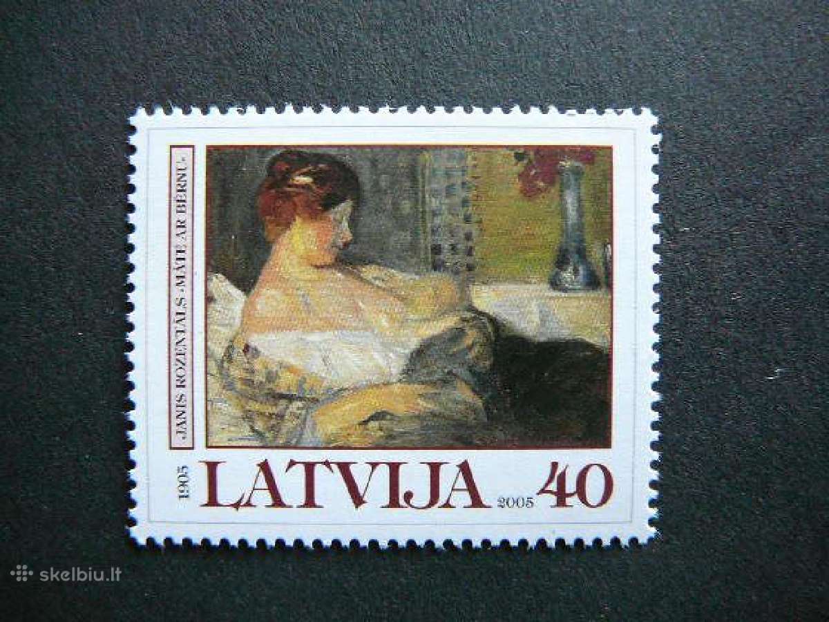 Latvija 2005 Daile Moteris su vaiku Mnh lv636