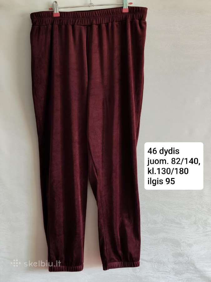 Bordo veliūrinis laisvalaikio kostiumas moterims - nuotraukos Nr. 4