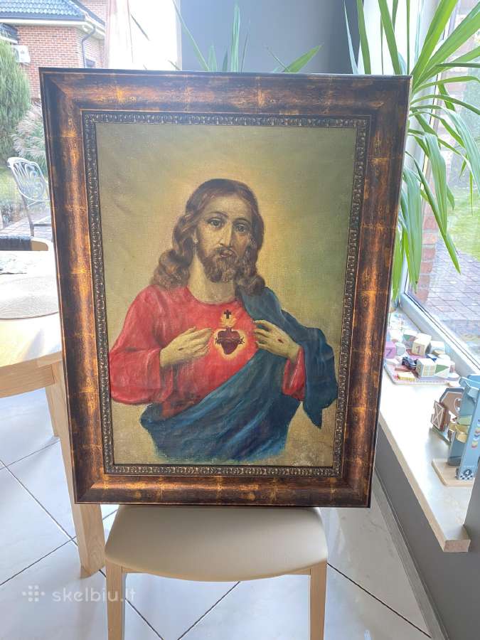 Įspūdingas Švnč. Jėzaus Širdies paveikslas
