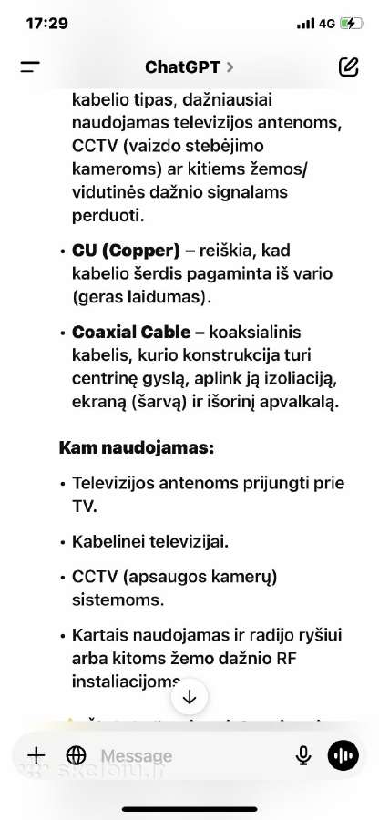 Kabelis - nuotraukos Nr. 7