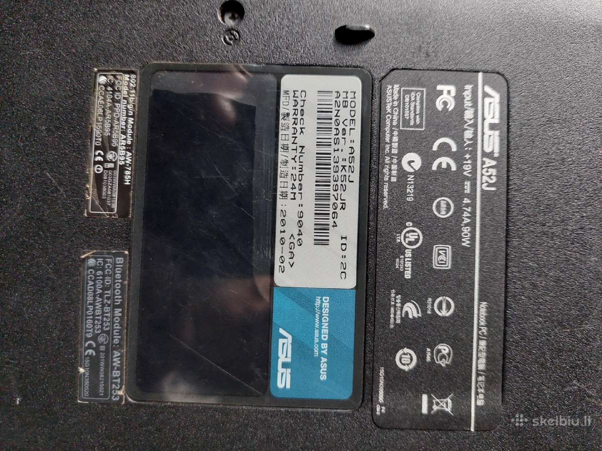 Asus A52j ir Asus x50l - nuotraukos Nr. 4