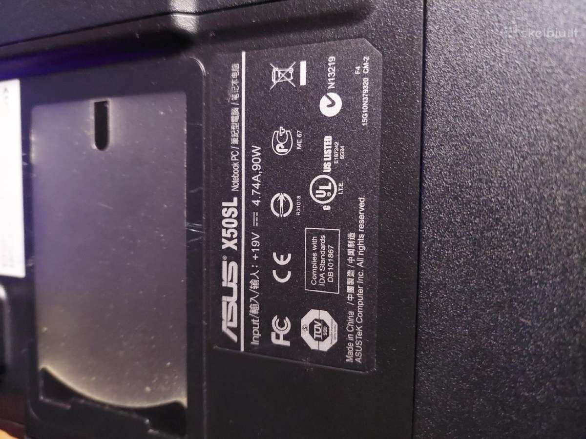 Asus A52j ir Asus x50l - nuotraukos Nr. 6