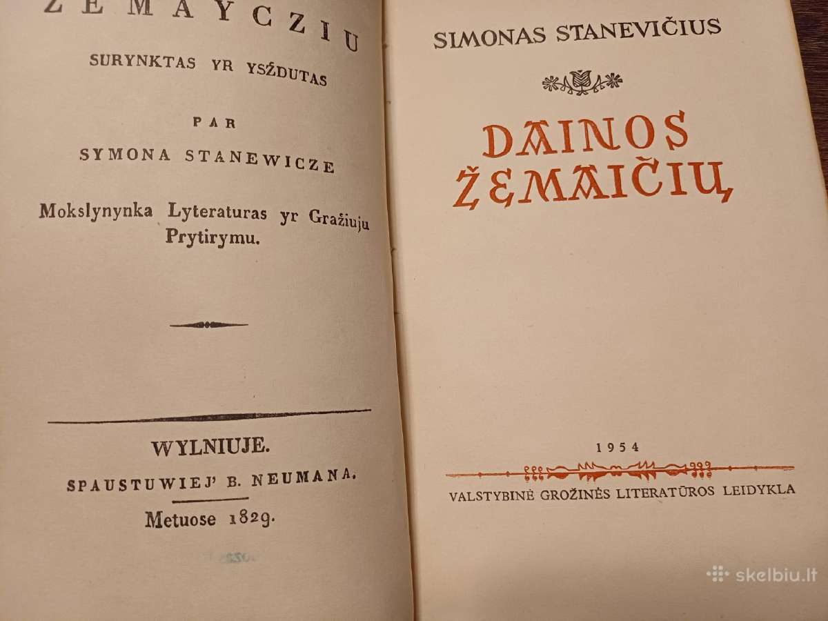 Parduodu knyga,dainos žemaičių,1954m
