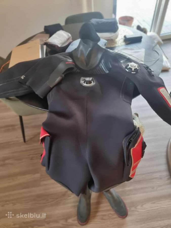 Neoprene northern diving drysuit for scuba diving - nuotraukos Nr. 9