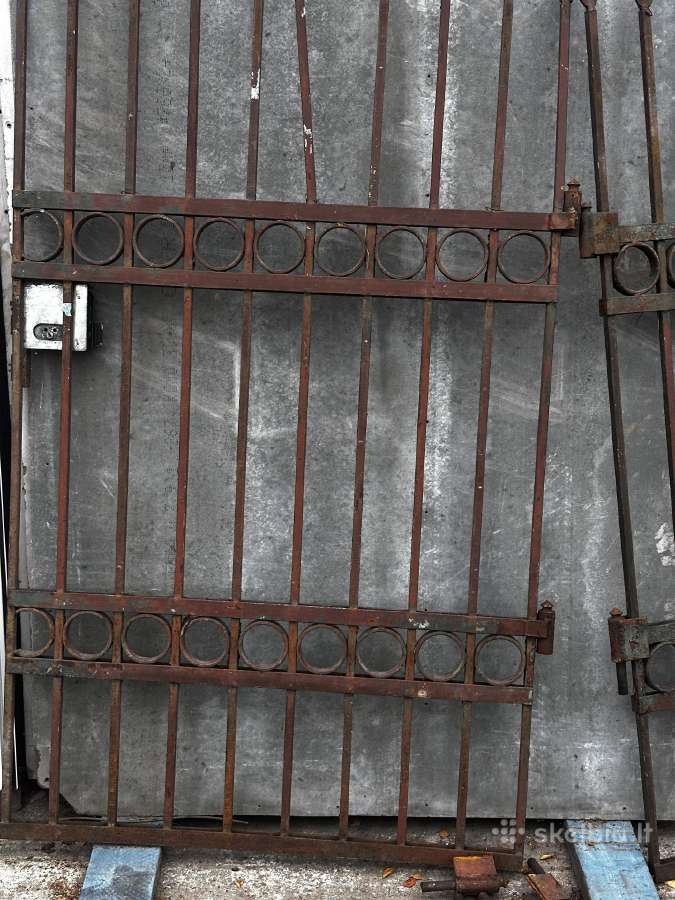 Metaliniai vartai su varteliais - nuotraukos Nr. 2