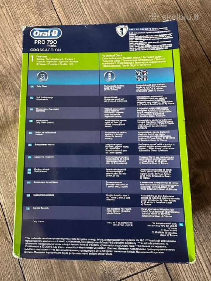 Oral-b Pro 790 Crossaction el.dantų šepetėliai - nuotraukos Nr. 6