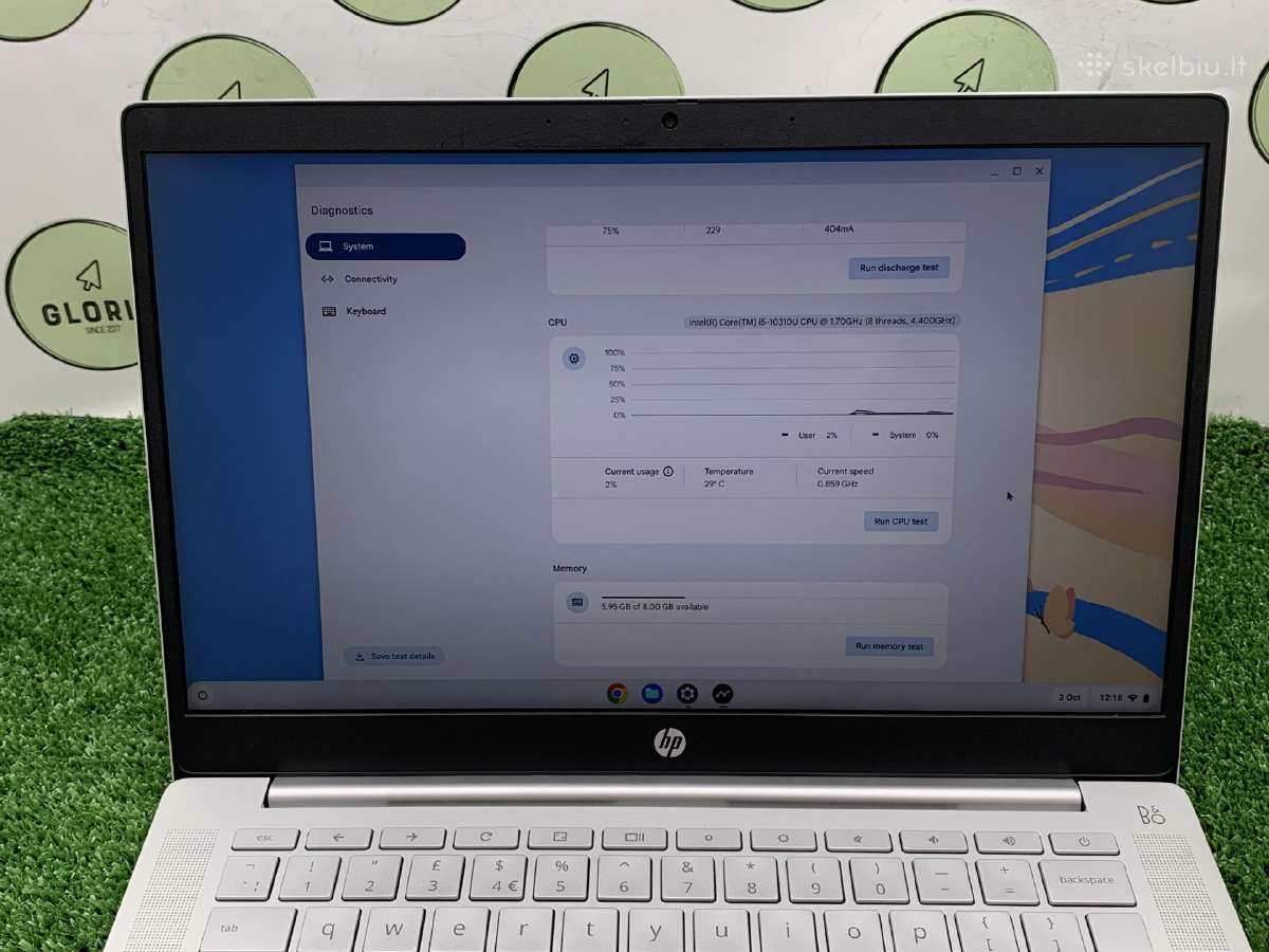 Hp Pro c640 Chromebook i5-10310u 8ram 64ssd #1-189 - nuotraukos Nr. 5