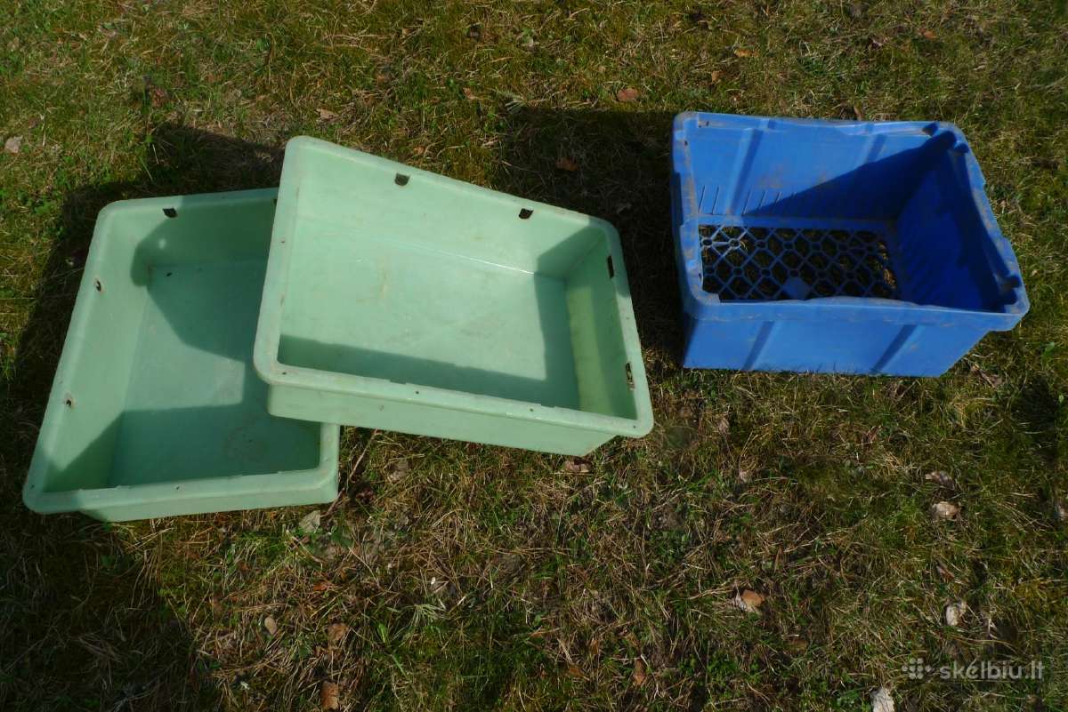 Dėžės plastikinės 3 vnt.geros tik uz 12 Eur