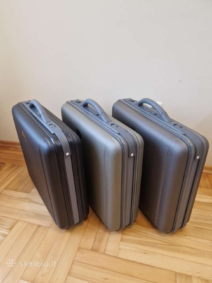 Pilkas lagaminas 50x46x14 - nuotraukos Nr. 7