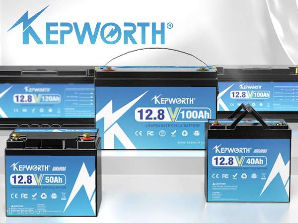 Kepworth Lifepo4 akumuliatoriai 12/24v 30-300ah