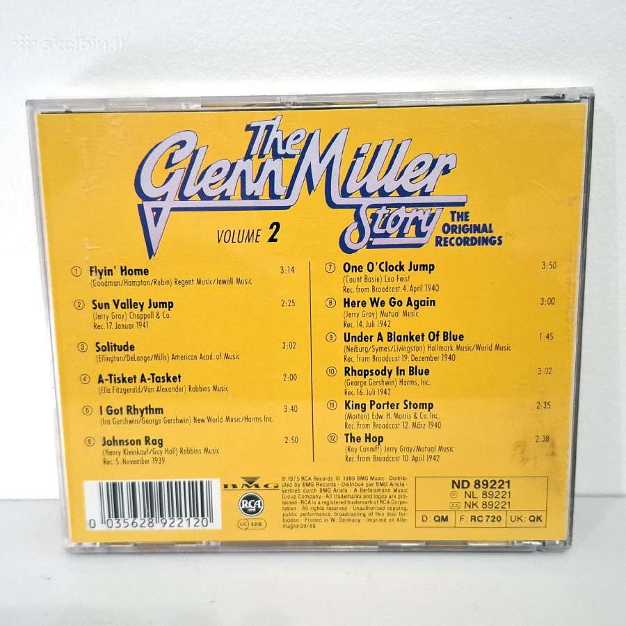 Glenn Miller - The Glenn Miller Story Vol. 2 (CD) - nuotraukos Nr. 2
