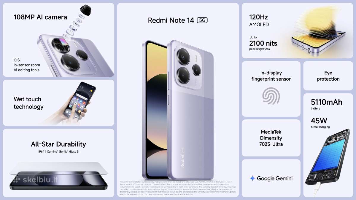 Xiaomi Redmi Note 14 Pro 5G 256gb naujas - nuotraukos Nr. 2