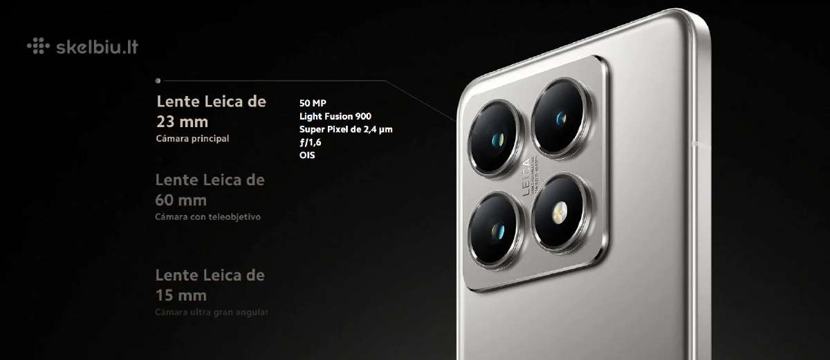 Xiaomi 15t Pro 5G 12/512gb Leica lens naujas - nuotraukos Nr. 2
