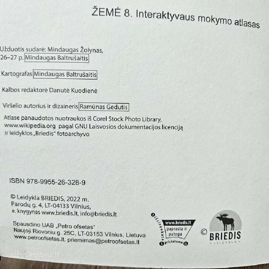 Žemė 8. Geografijos interaktyvaus mokymo atlasas - nuotraukos Nr. 3