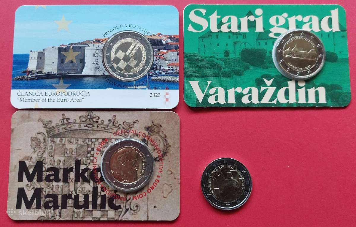 Kroatija 2 € proginės monetos: