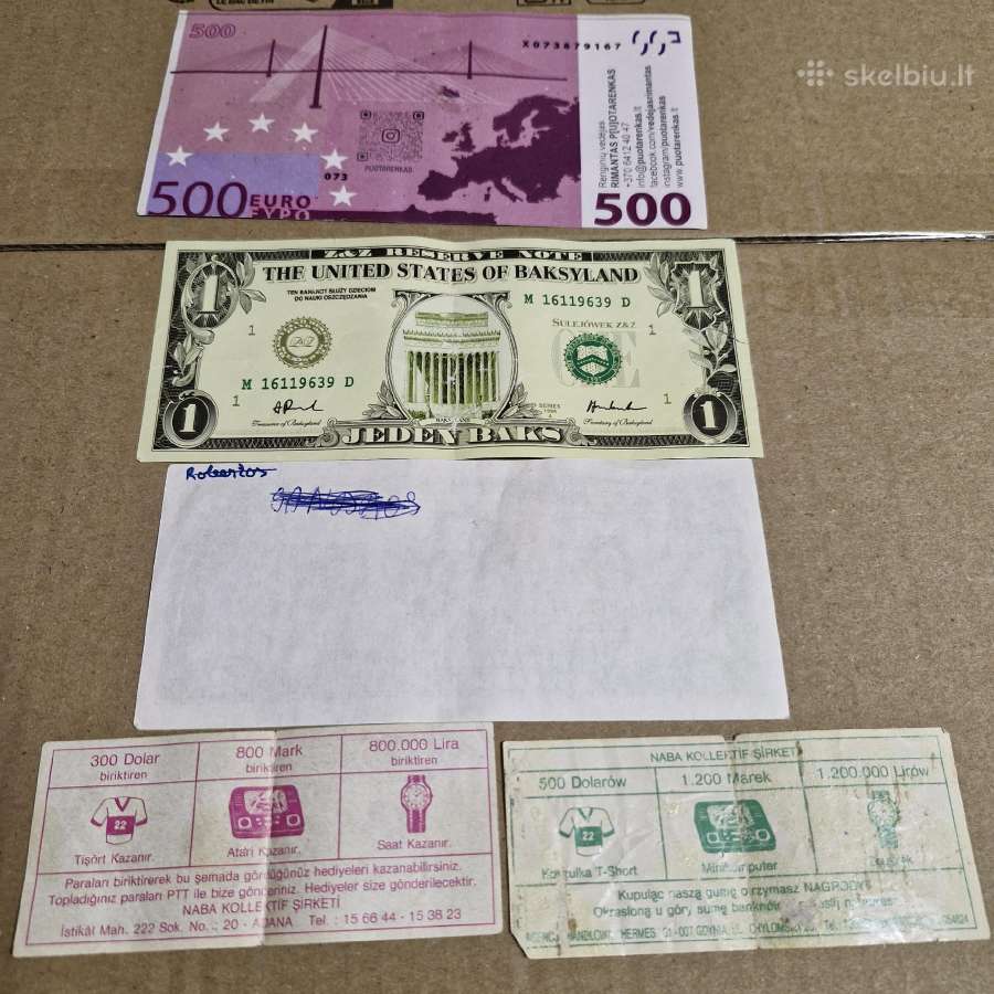 Banknotų falsifikatai - nuotraukos Nr. 2