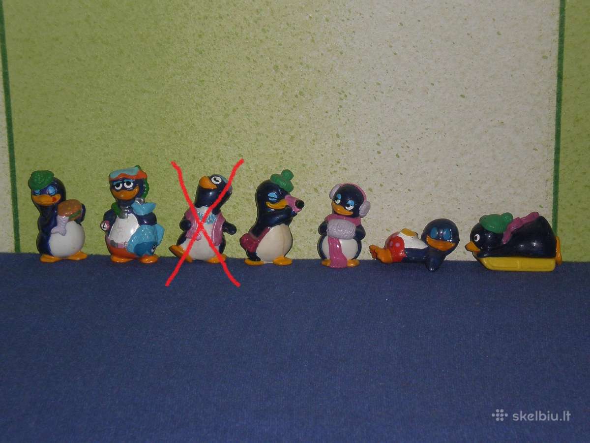 4. Kinder siurprizo kolekcines figureles pingvinai - nuotraukos Nr. 3