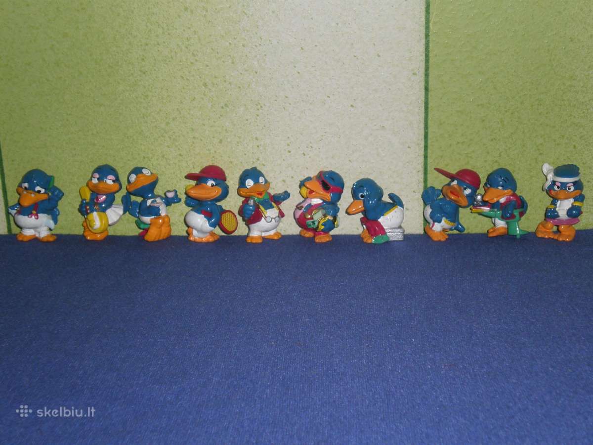 9. Kinder siurprizo kolekcines figureles varnai