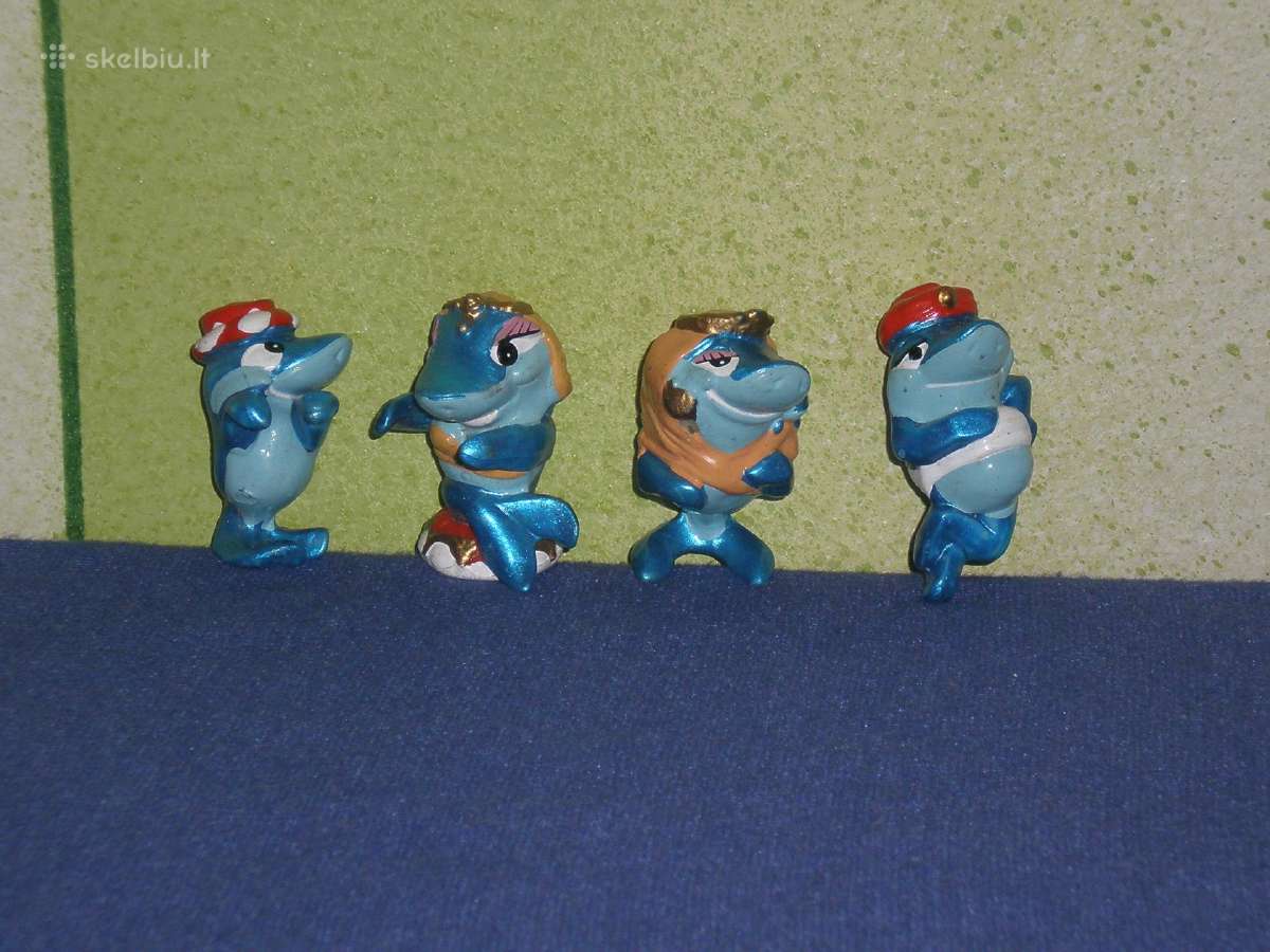 18. Kinder siurprizo kolekcines figureles rykliai