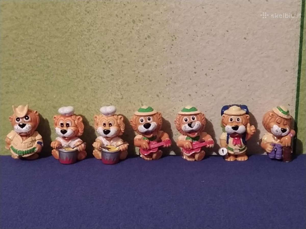 19. Kinder siurprizo kolekcines figureles liutukai