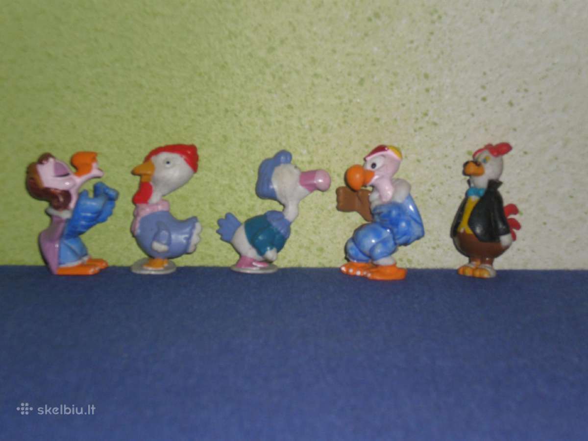 Kinder siurprizo kolekcines figureles kalakutai