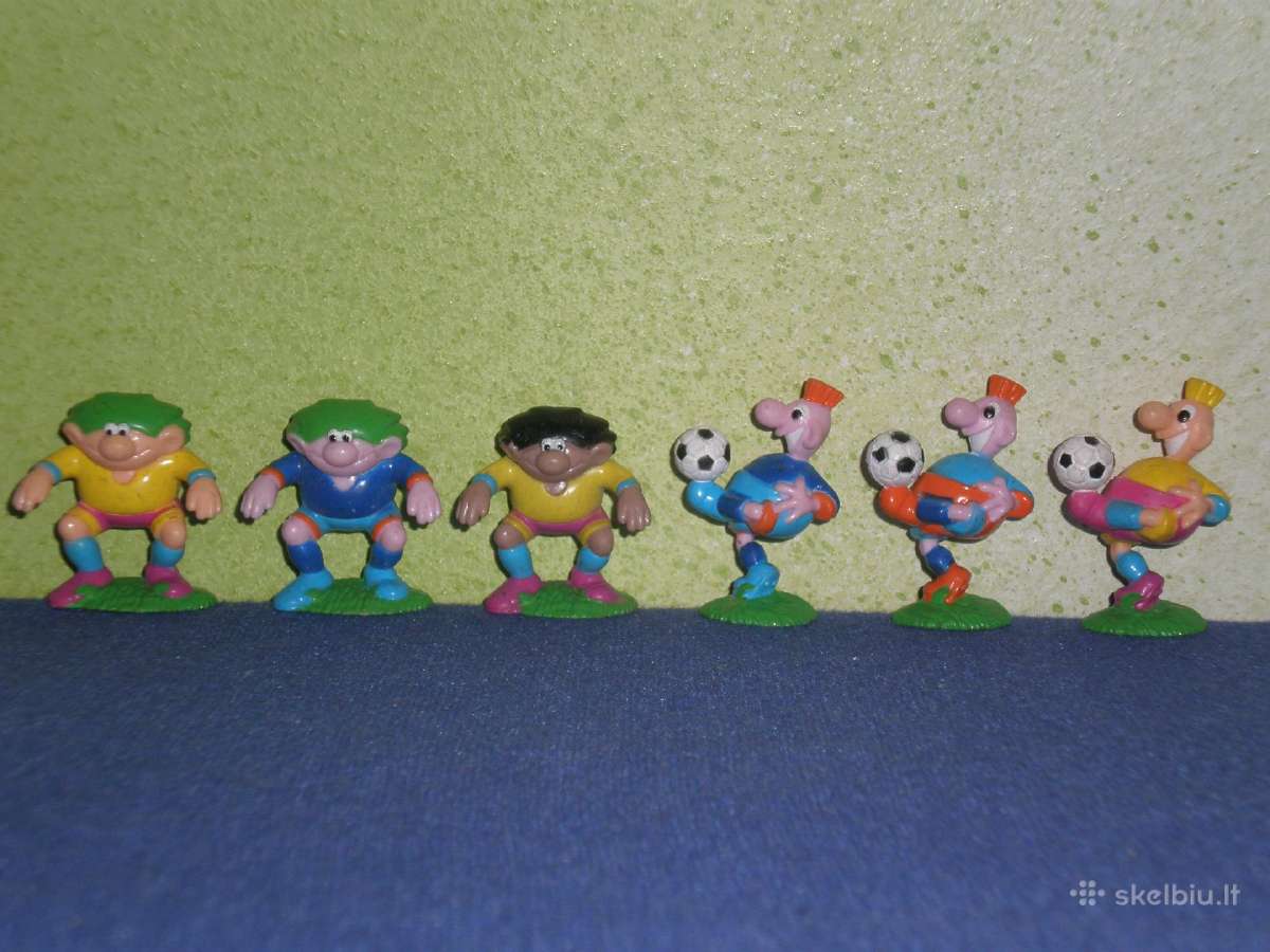 Kinder siurprizo kolekcines figureles futbolistai