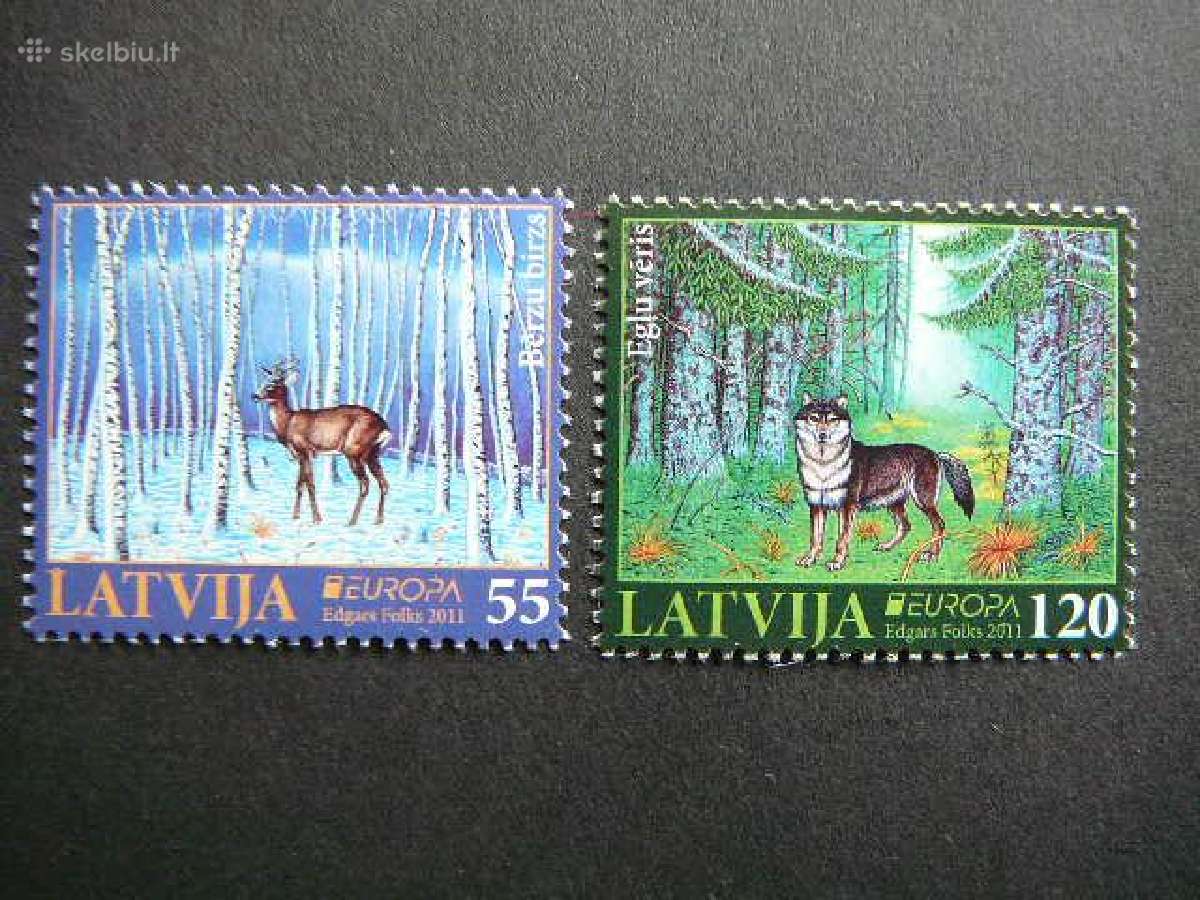 Europa Zverys Latvija 2011 Mnh llt804bs