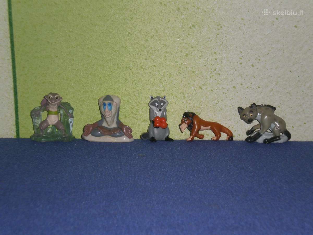 Kinder siurprizo kolekcines figureles Madagaskaras