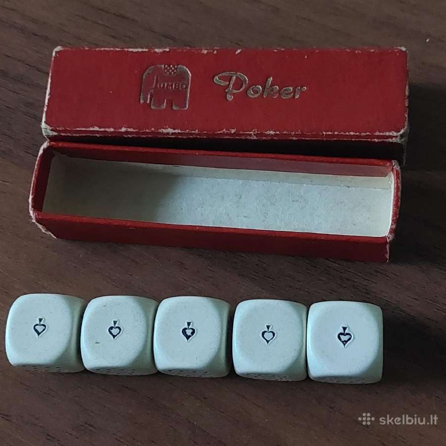 Poker dice / Pokerio kauliukų rinkinis ,karo metų - nuotraukos Nr. 11