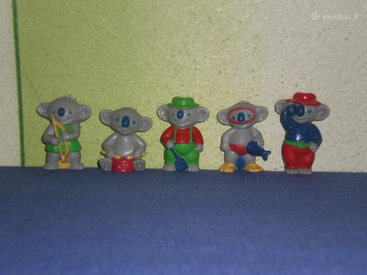 33. Kinder siurprizo kolekcines figureles meskenai