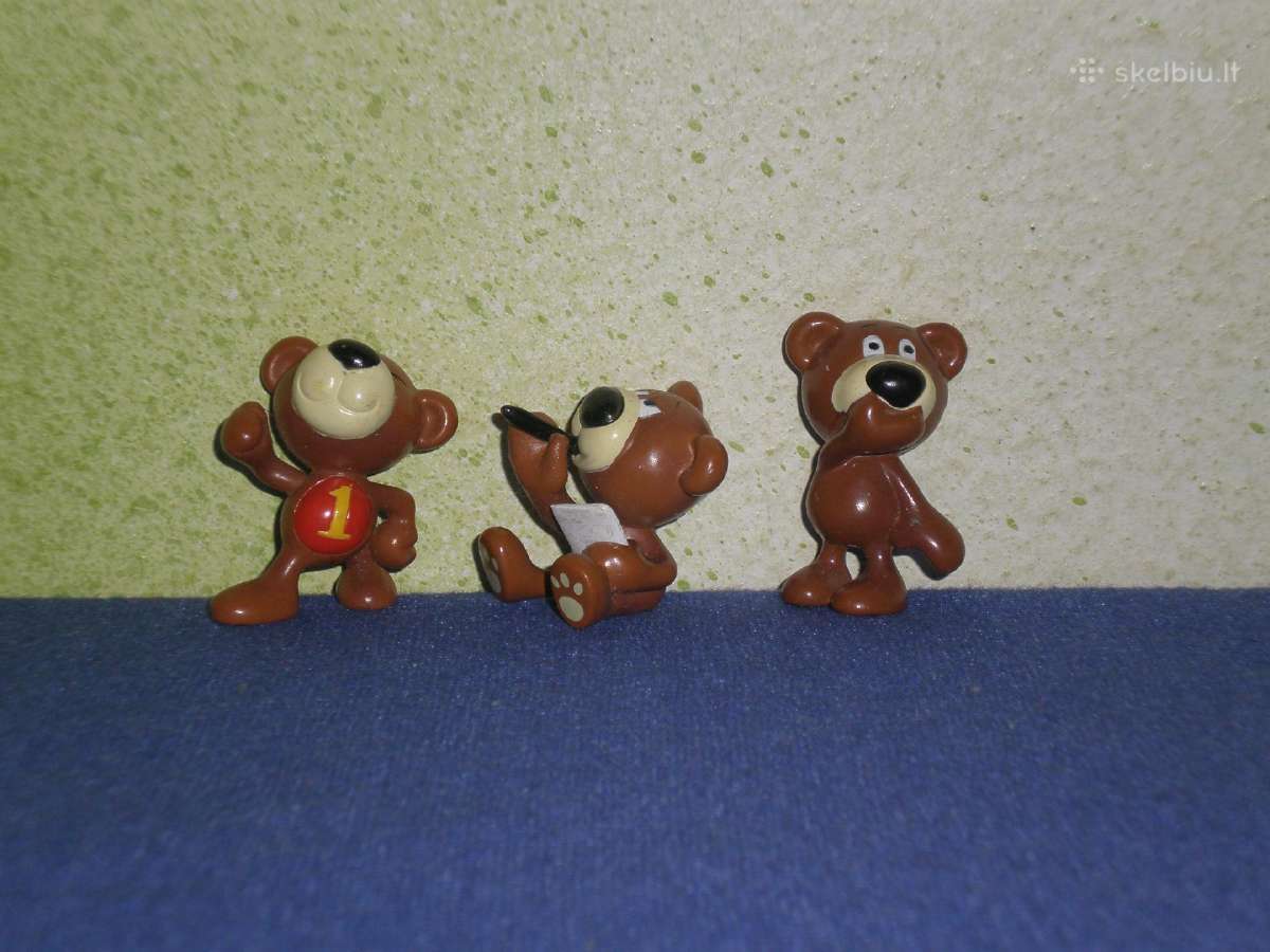 34. Kinder siurprizo kolekcines figureles meskinai