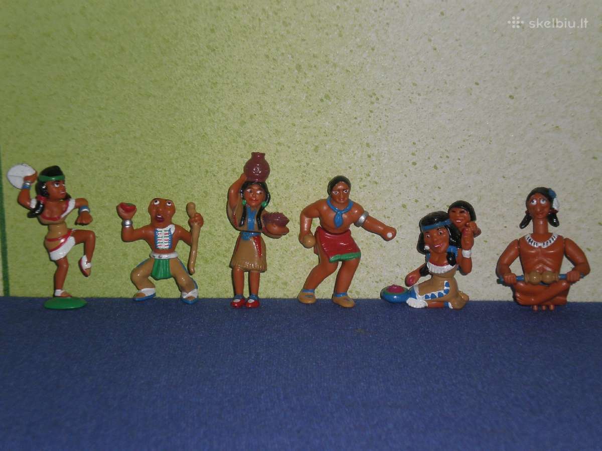 39. Kinder siurprizo kolekcines figureles indenai