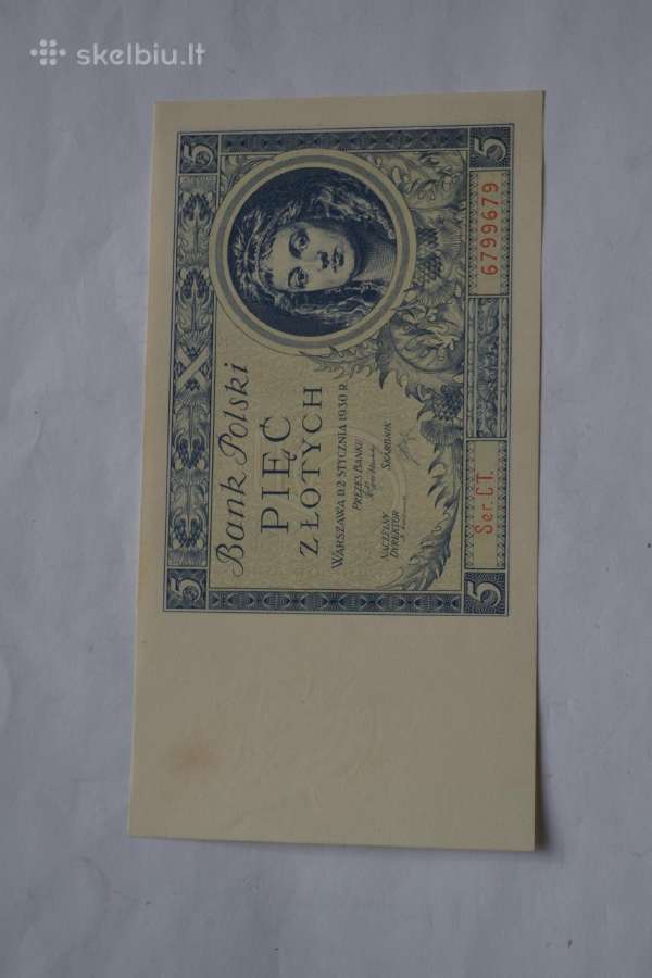 Unc 5 Zlotai1930 m. nr6799679