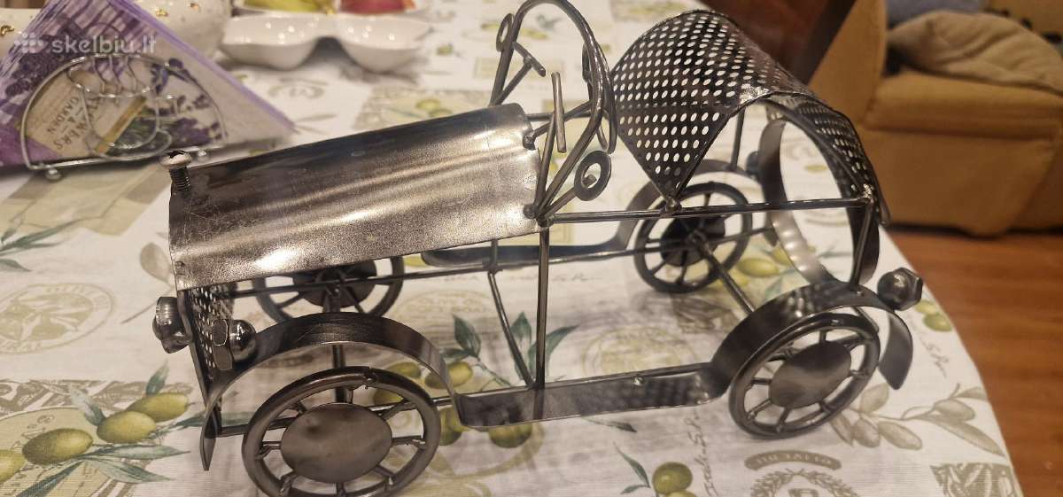 Metalinis laikiklis buteliui Retro mašina