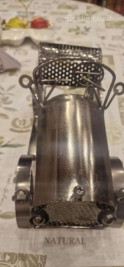 Metalinis laikiklis buteliui Retro mašina - nuotraukos Nr. 2