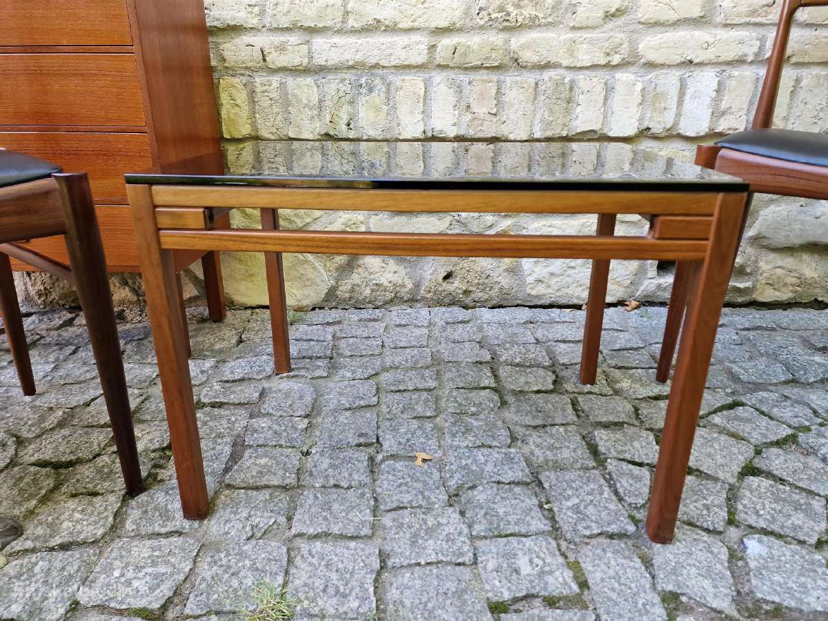 Vintažinis mid century tikmedžio kavos staliukas - nuotraukos Nr. 3