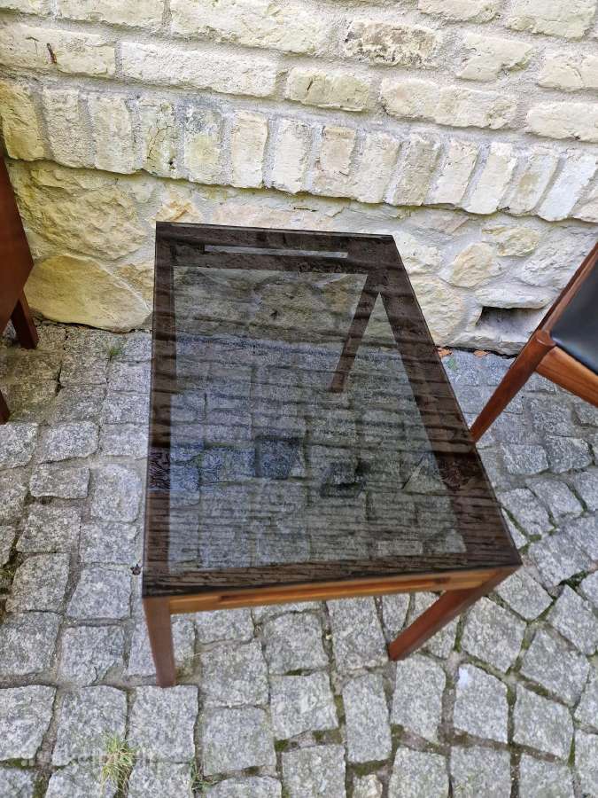Vintažinis mid century tikmedžio kavos staliukas - nuotraukos Nr. 6