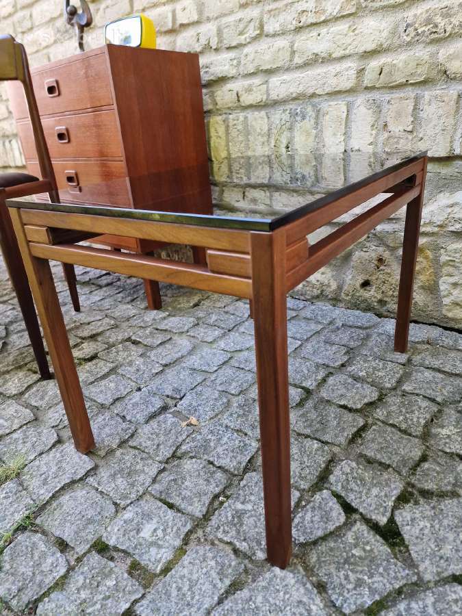 Vintažinis mid century tikmedžio kavos staliukas - nuotraukos Nr. 7