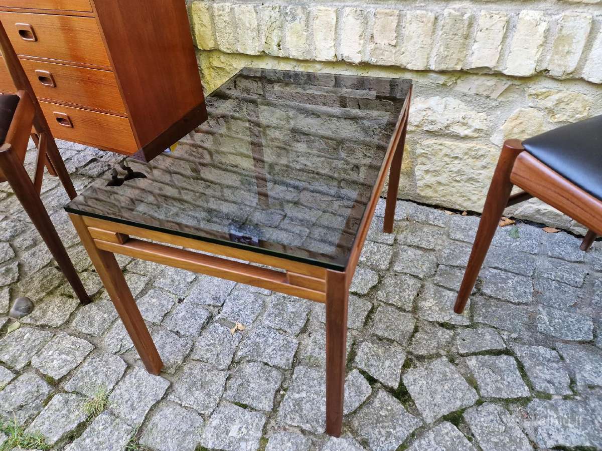 Vintažinis mid century tikmedžio kavos staliukas - nuotraukos Nr. 8