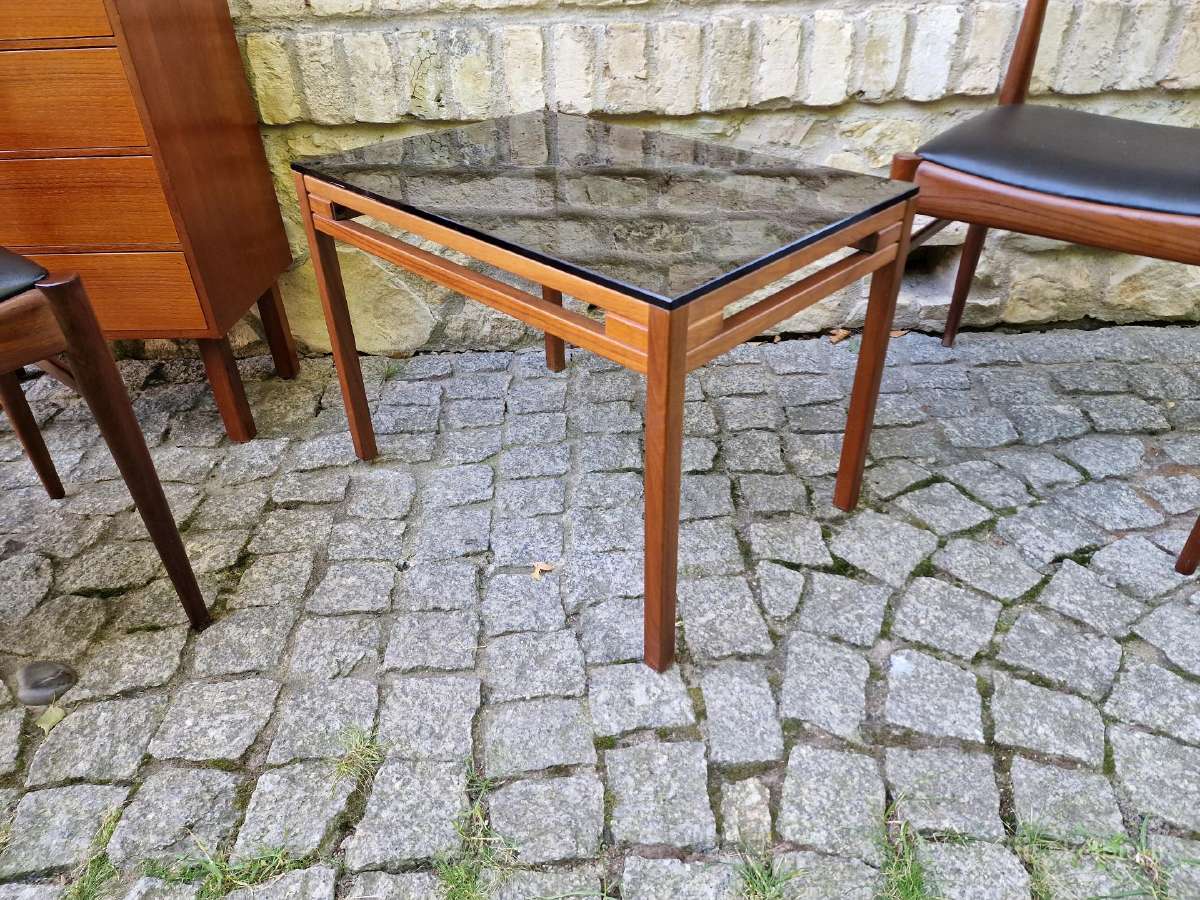 Vintažinis mid century tikmedžio kavos staliukas - nuotraukos Nr. 10