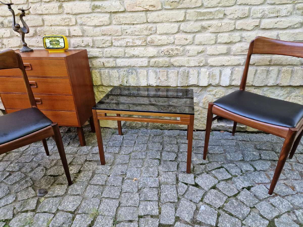 Vintažinis mid century tikmedžio kavos staliukas - nuotraukos Nr. 12