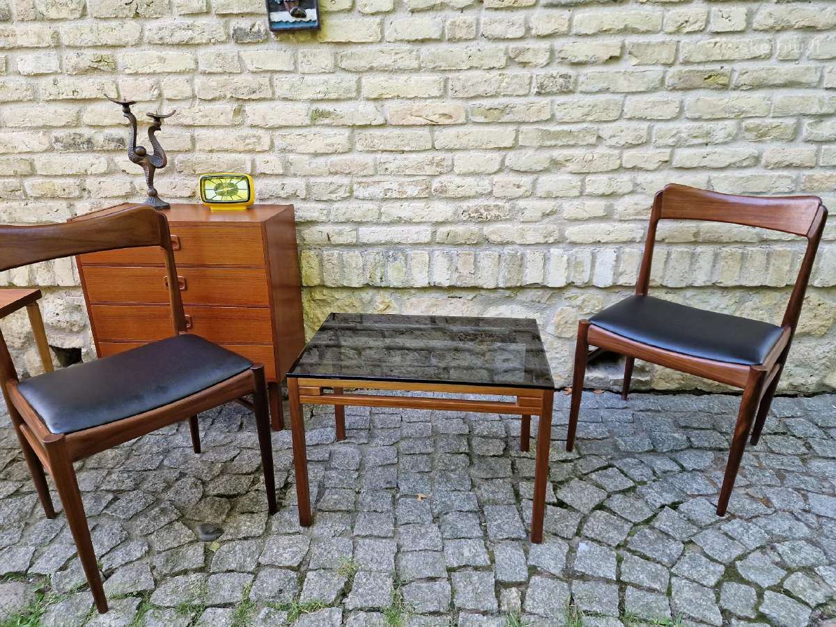 Vintažinis mid century tikmedžio kavos staliukas - nuotraukos Nr. 17