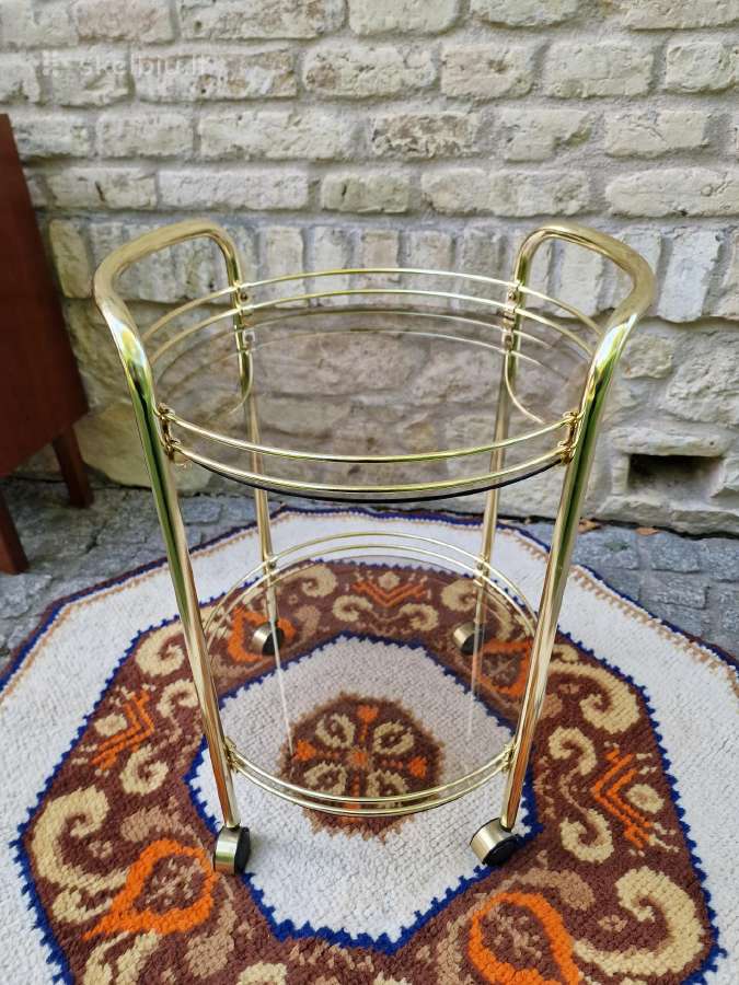 Vintažinis mid century serviravimo staliukas/baras - nuotraukos Nr. 6
