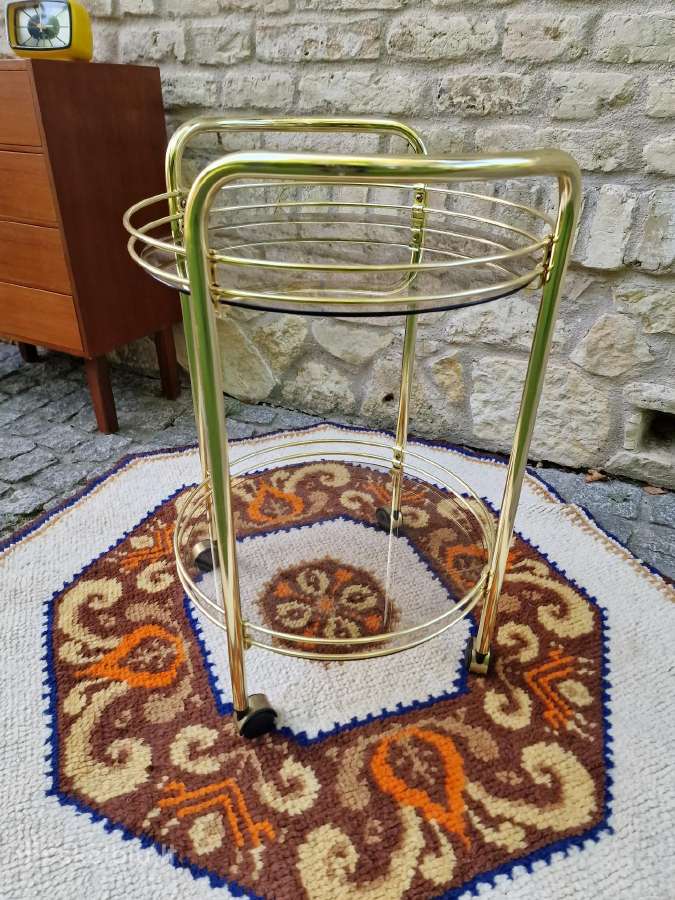 Vintažinis mid century serviravimo staliukas/baras - nuotraukos Nr. 12