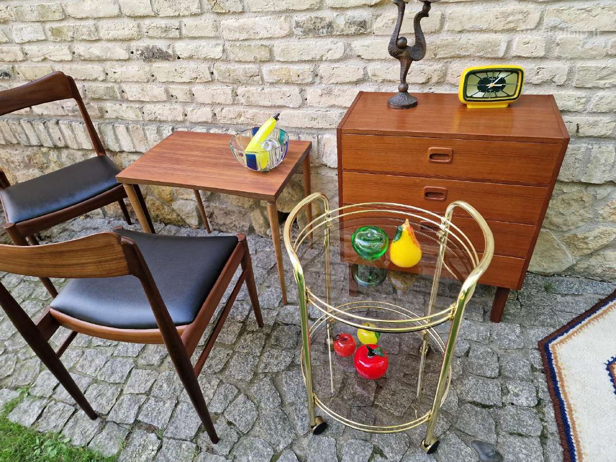 Vintažinis mid century serviravimo staliukas/baras - nuotraukos Nr. 13