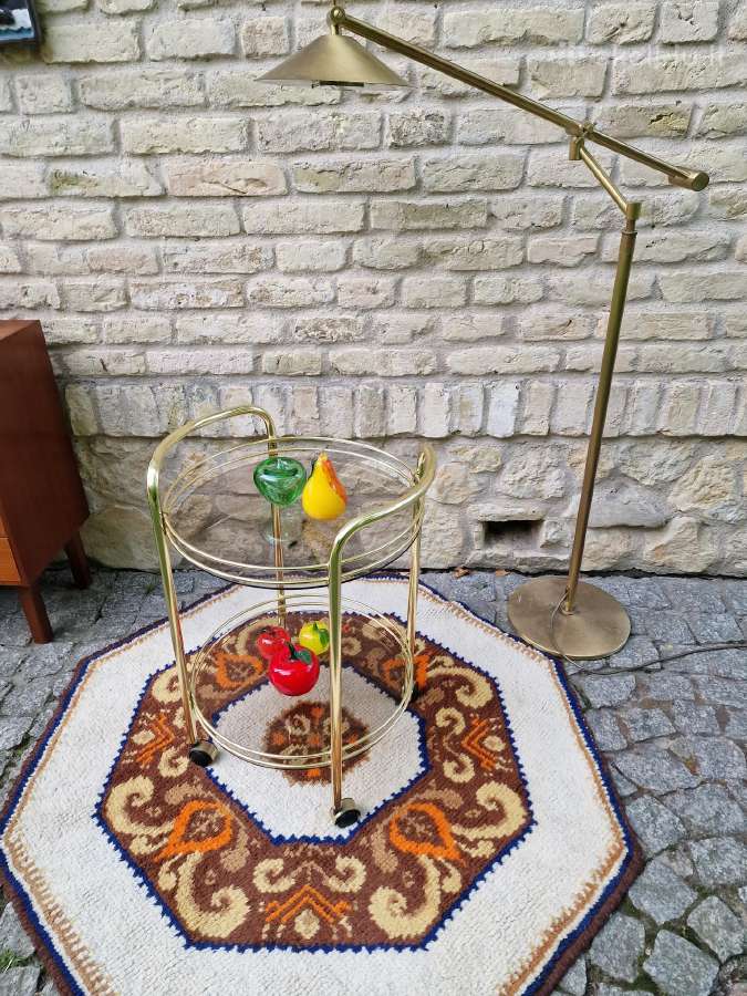 Vintažinis mid century serviravimo staliukas/baras - nuotraukos Nr. 15