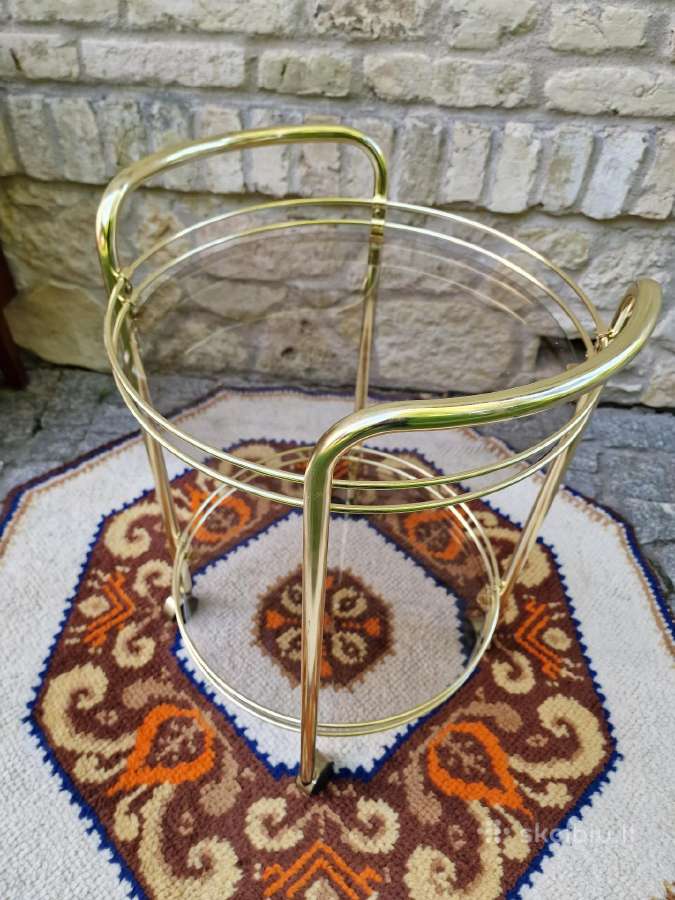 Vintažinis mid century serviravimo staliukas/baras - nuotraukos Nr. 25