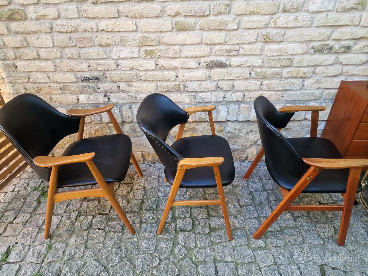 Vintažinis mid century bukmedžio masyvo krėslas - nuotraukos Nr. 26